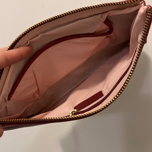 Apple Leather Clutch - Red Berry - NWT - Picture 5 of 7